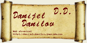 Danijel Danilov vizit kartica